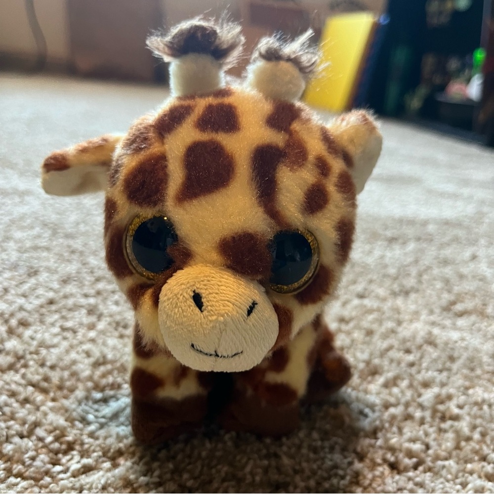 Giraffe Ty baby plush (peaches)